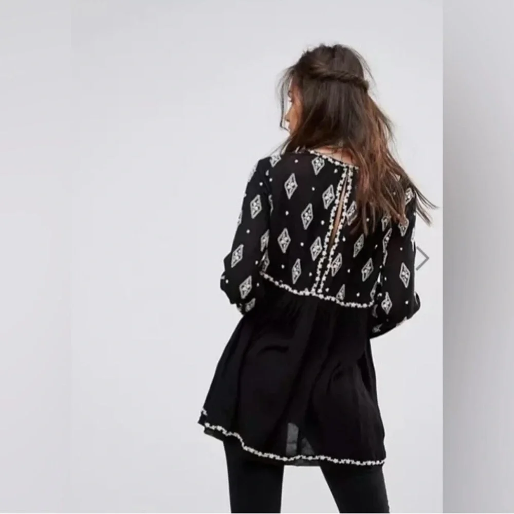 Free People Diamond Embroidered Tunic - Picture 2 of 14